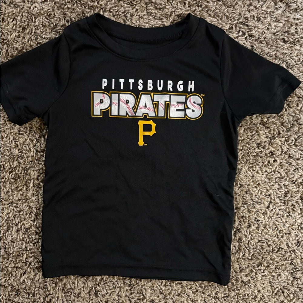 MLB Pittsburgh Pirates Black and Yellow Kids Tee